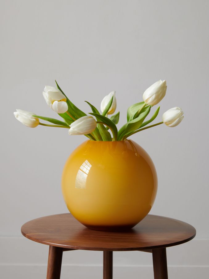 Jasper Conran London Ochre Yellow Sphere Vase
